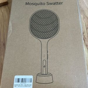 Mosquito Racket USB Rechargeable Fly Zapper Swatter Lamp
